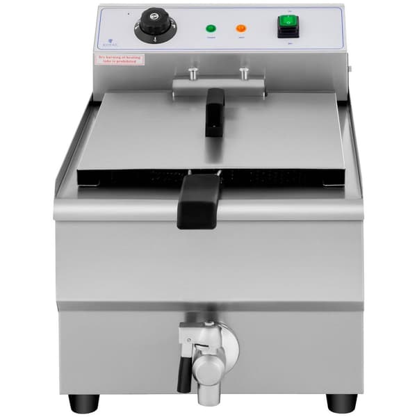 Royal Catering Fritös - 16 liter - 230 V - Tappkran