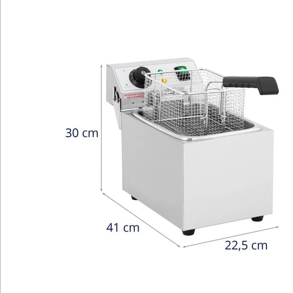 Royal Catering Elektrisk fritös - 8 liter - 230 V