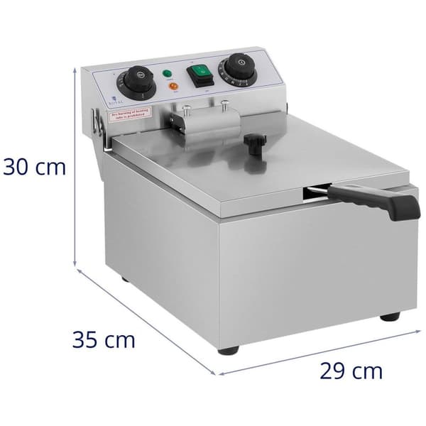 Royal Catering Fritös - 10 L - Timer - 230 V