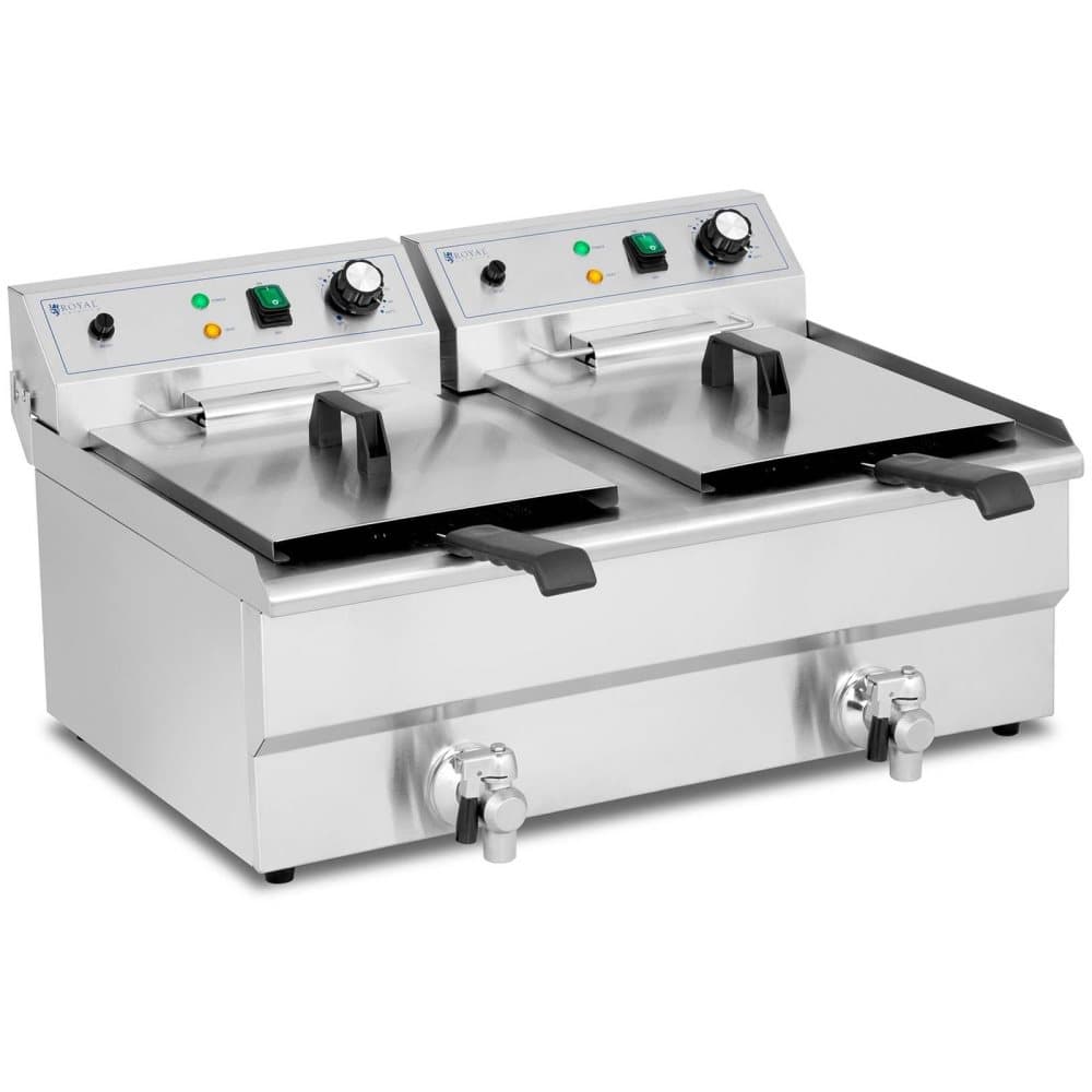Royal Catering Elektrisk fritös - 2 x 16 L - royal_catering - 230 V