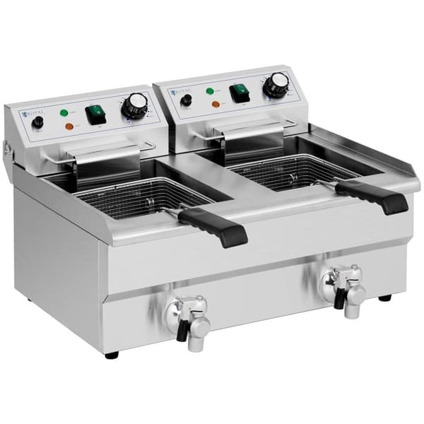 Royal Catering Elektrisk fritös - 2 x 11 L - Royal Catering - 230 V