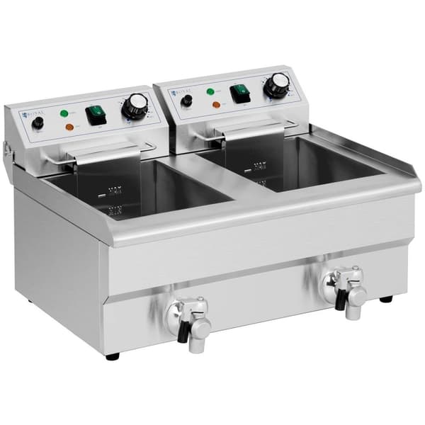 Royal Catering Elektrisk fritös - 2 x 11 L - Royal Catering - 230 V