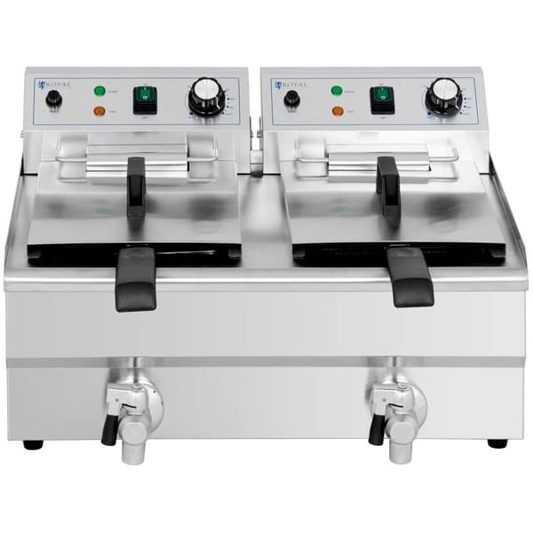 Royal Catering Elektrisk fritös - 2 x 11 L - Royal Catering - 230 V