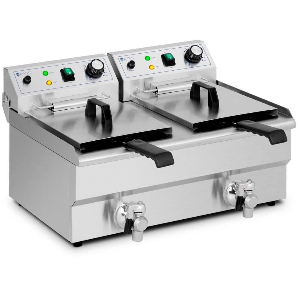 Royal Catering Elektrisk fritös - 2 x 11 L - Royal Catering - 230 V
