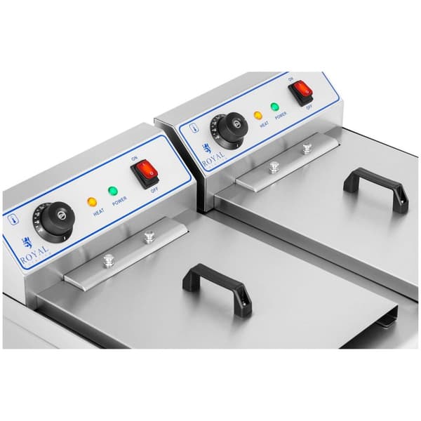 Royal Catering Elektrisk fritös - 2 x 16 liter - 400 V