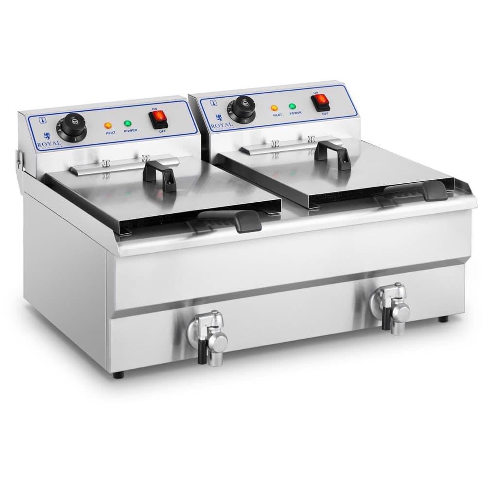 Royal Catering Elektrisk fritös - 2 x 16 liter - 400 V