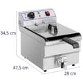Miniatyrbild 7 av 8: Royal Catering Fritös - 1 x 10 liter