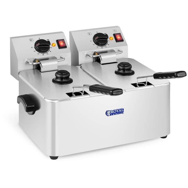 Royal Catering Fritös - 2 x 8 liter - EGO-termostat