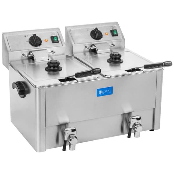 Royal Catering Fritös - 2 x 13 liter - EGO termostat