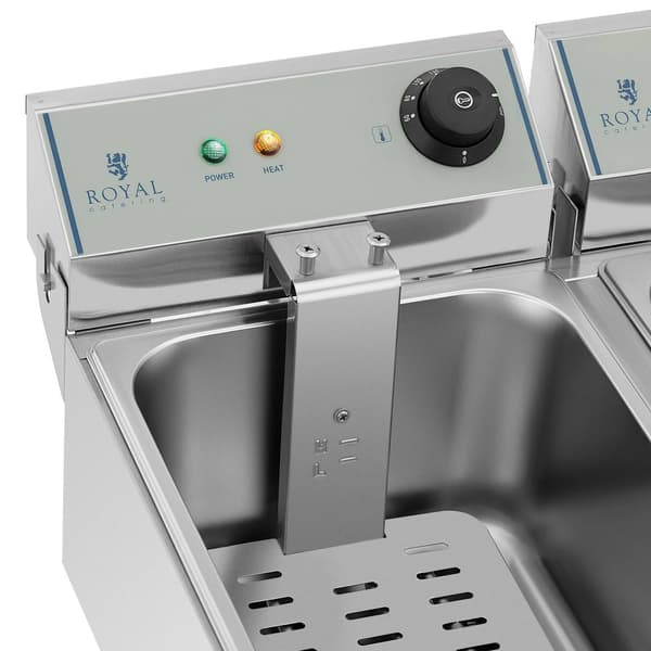 Royal Catering Elektrisk fritös - 2 x 10 L - ECO