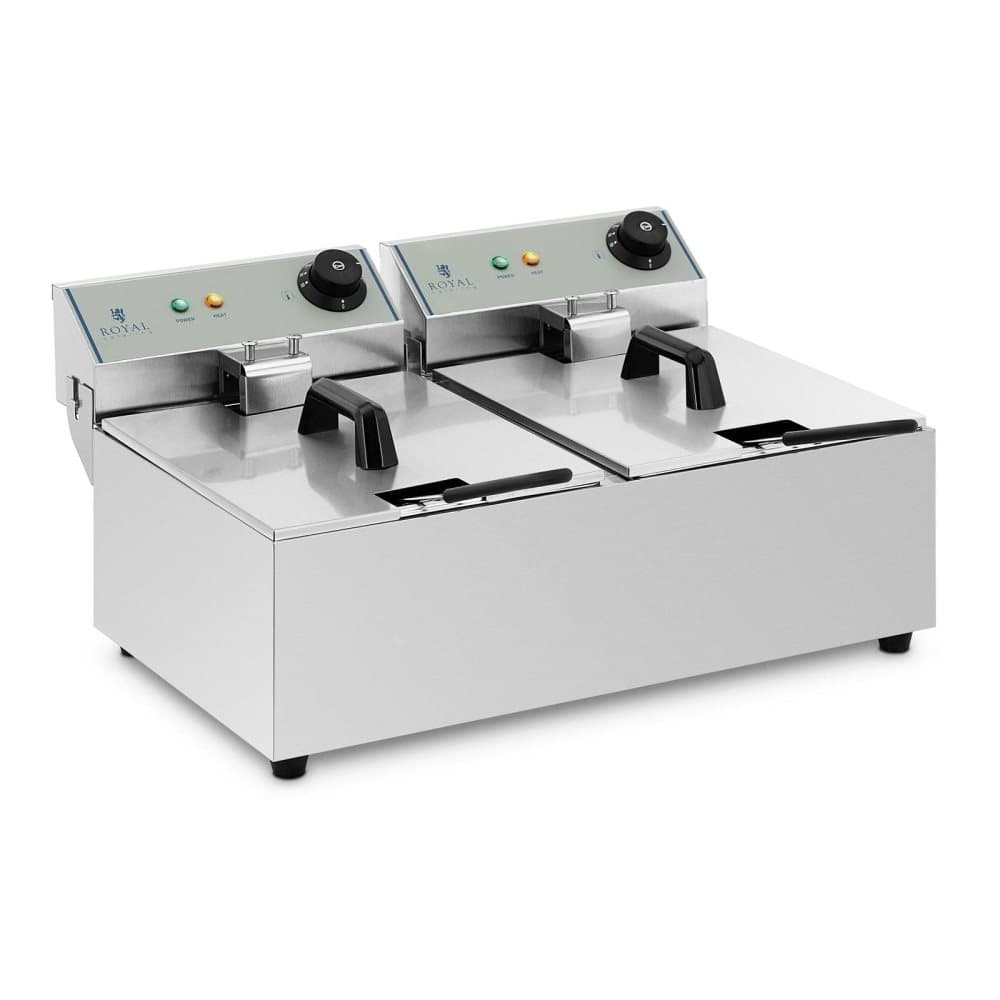 Royal Catering Elektrisk fritös - 2 x 10 L - ECO