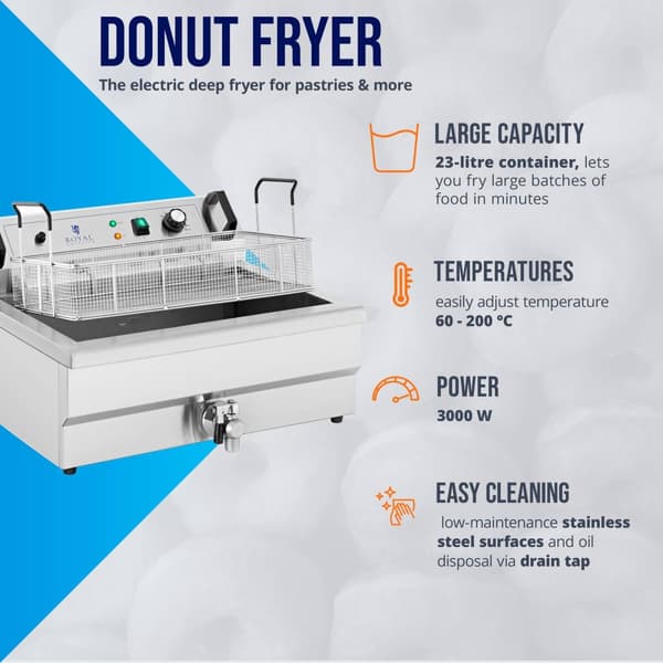 Royal Catering Bakverksfritös - 23 L - Royal Catering - 230 V