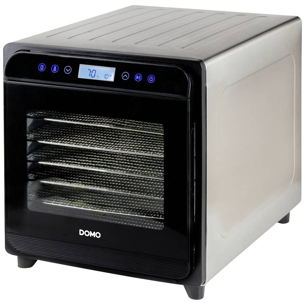 DOMO DO354VD Dehydrator Timerfunktion Rostfritt stål, Svart