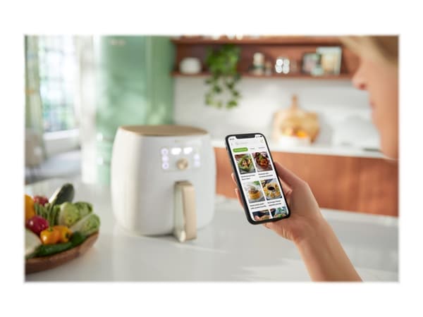Philips Premium Collection HD9870 Airfryer XXL - Varmluftsfritös - 2.225 kW - vit/pärla