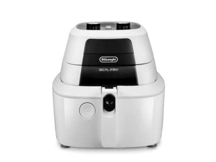 De’Longhi IdealFry, Varmluftsfrityr, 1,25 kg, Single/enkelt, Sort, Hvit, Rotasjon, Enkeltstående Sort, Hvit