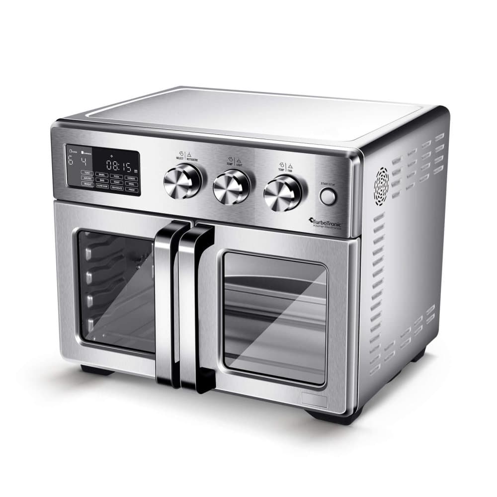 TurboTronic Airfryer XXL och ugn - Dubbeldörr - 32 liter - Silver