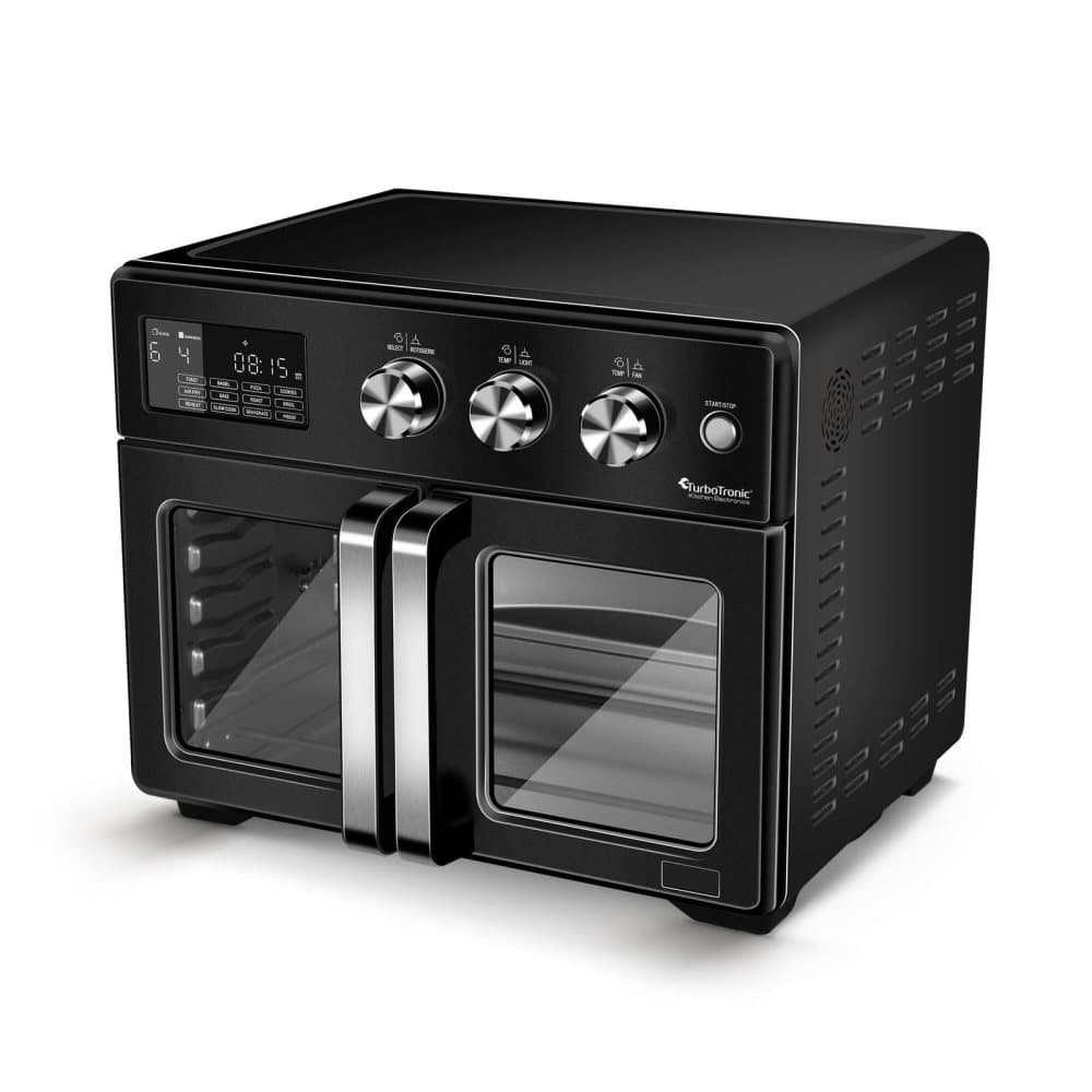 TurboTronic Airfryer XXL och ugn - Dubbeldörr - 32 liter - Svart