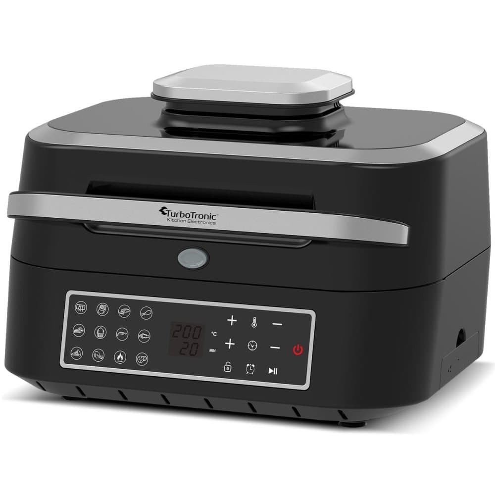 Fritös och grill med smart termometer - 6,5L - Svart/Silver