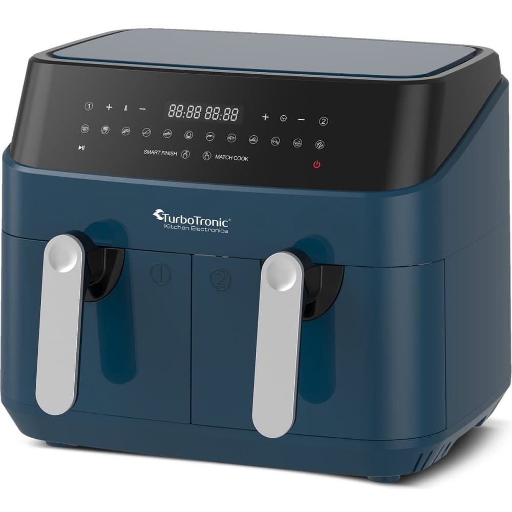 DAF5 Dubbel Airfryer XXL - Varmluftsfritös - 9 Liter - Blå
