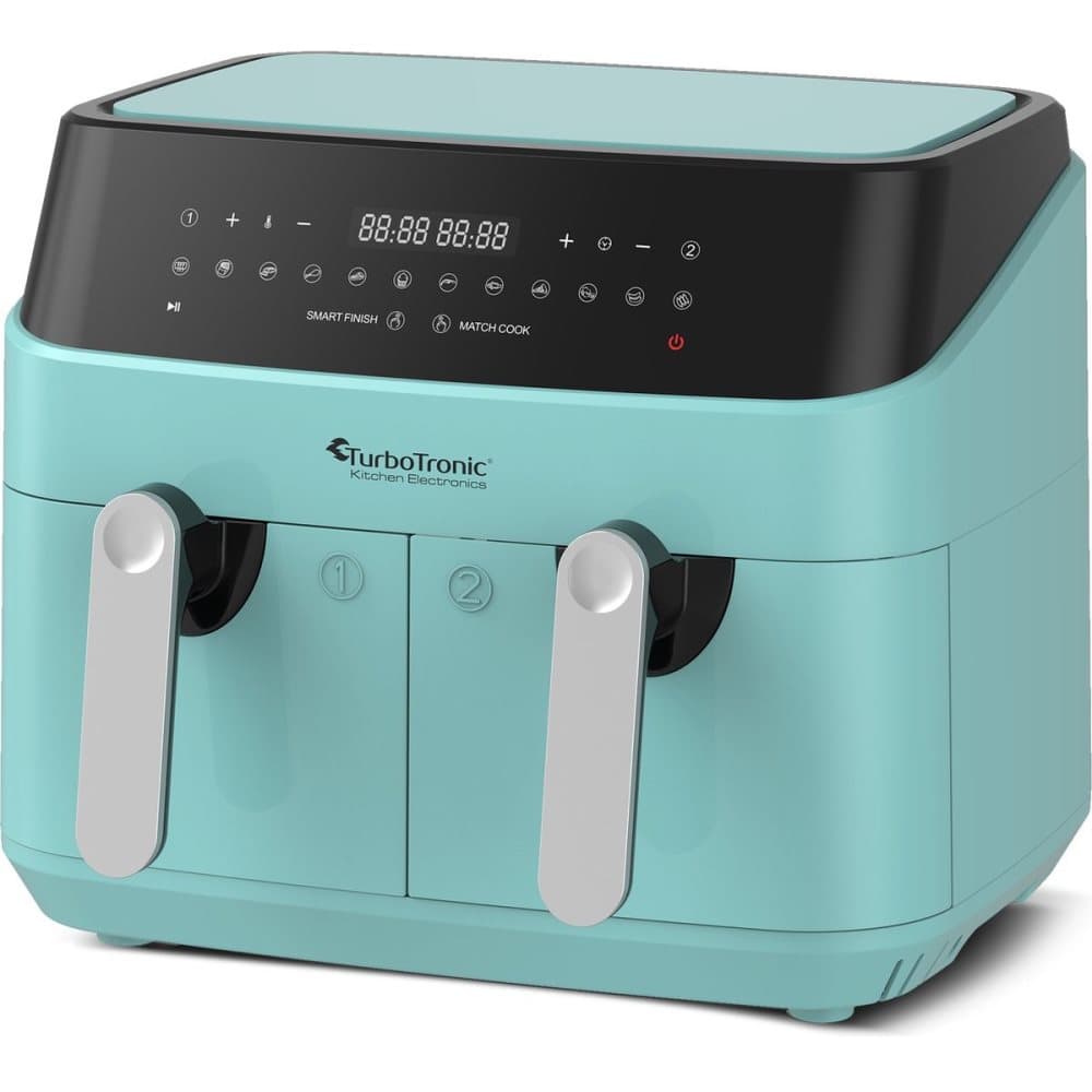 DAF5 Dubbel Airfryer XXL - Varmluftsfritös - 9 Liter - Turkos
