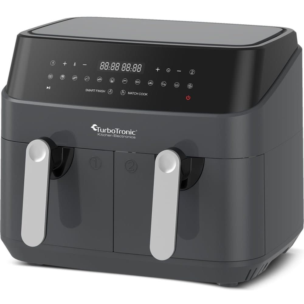 DAF5 Dubbel Airfryer XXL - Varmluftsfritös - 9 Liter - grå