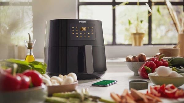Philips Essential Rapid Air -tekniikka, 1,2 kg, 6,2 l, musta, Airfryer XL