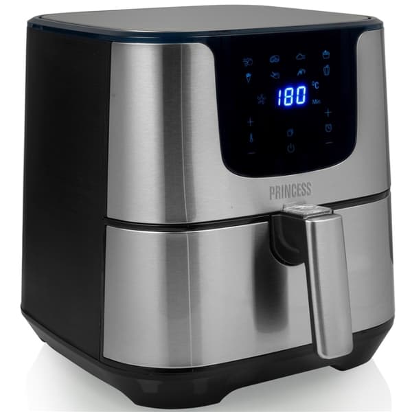 Princess Aerofryer Digital Deluxe 5,5L 1700W i rustfritt stål Sølv