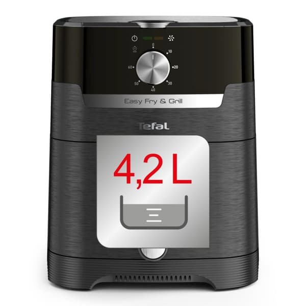 Tefal EY5018 Easy Fry and Grill Air Fryer 1550W 4,2L Sort