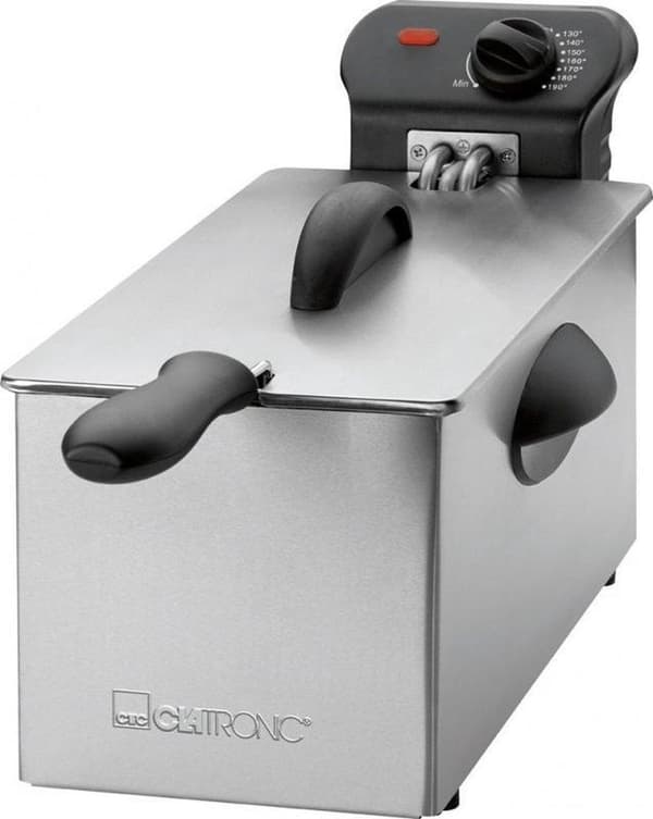 Clatronic FR 3586 Frituregryde 3 L Sølv, Rustfrit stål Stand-alone 2000 W