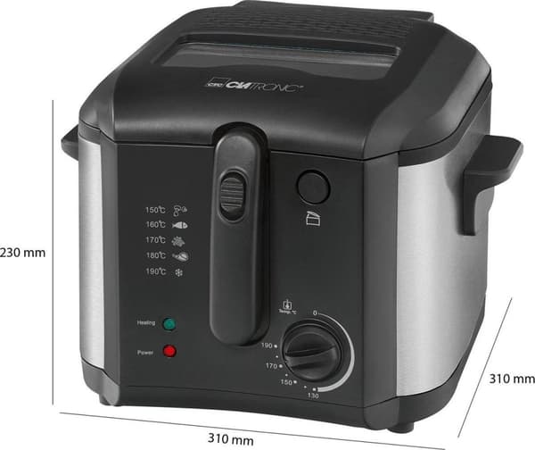 Clatronic FR 3649 Enkel 2,5 L 1600 W Svart
