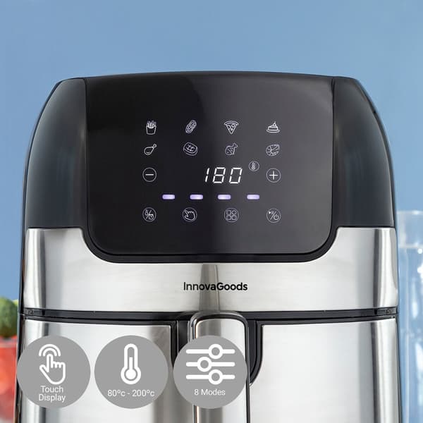 Oljefri Fritös InnovaGoods Fryinn 3500 Svart Rostfritt stål 1400 W 3,5 L