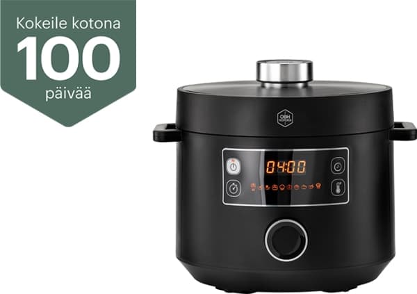 OBH Nordica Turbo Cuisine Multicooker QK7548S0 -monitoimikeitin, 4,8 L