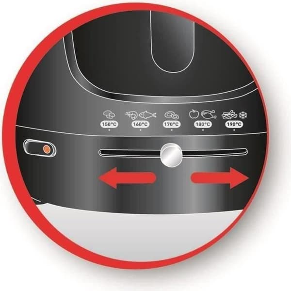 MOULINEX - Fritös - 2 kg - 1800W - Mega XXL - svart - AM480870