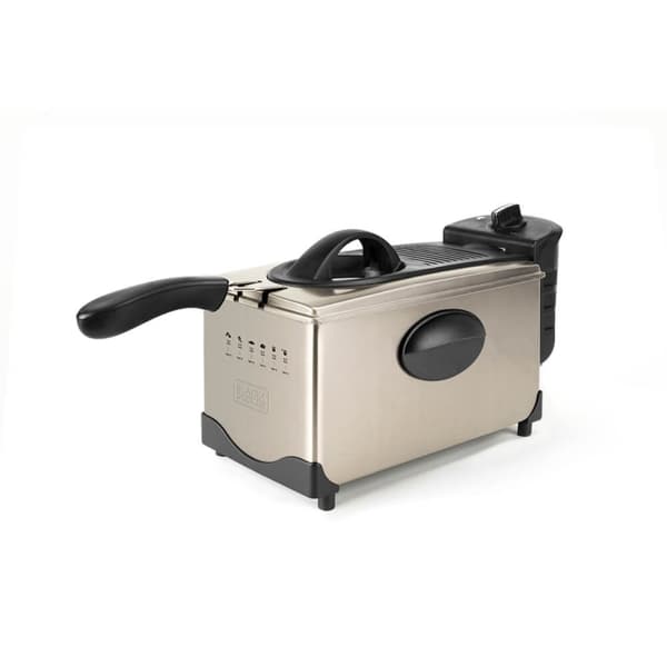 BLACK+DECKER Friuregryde 3L Borstad Sort, Rustfrit stål
