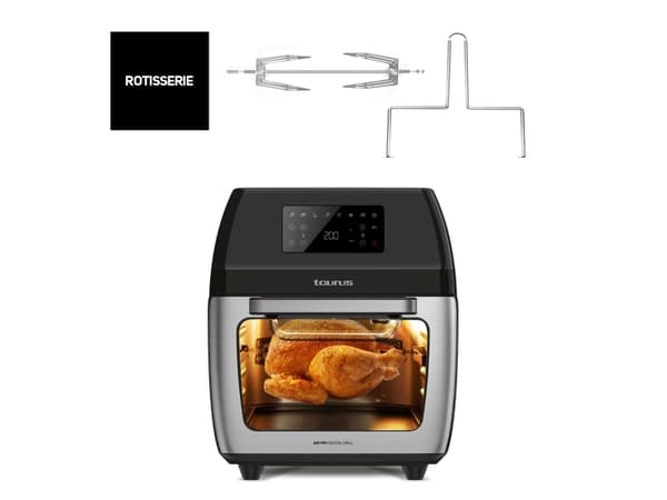 Taurus 973981000, Varmluftsfrityr, 12 l, 40 °C, 200 °C, 60 min, Single/enkelt