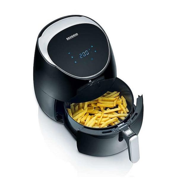 Severin FR2445 Varmluftfrituregryde 2000W 5L Sort/Sølv