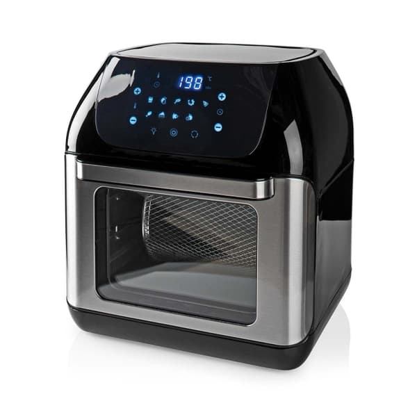 Nedis Hot Air Fryer | 12 l | Timer: 60 min | Antall forhåndinnstilte programmer: 9 | Digitalt | Sort Sort