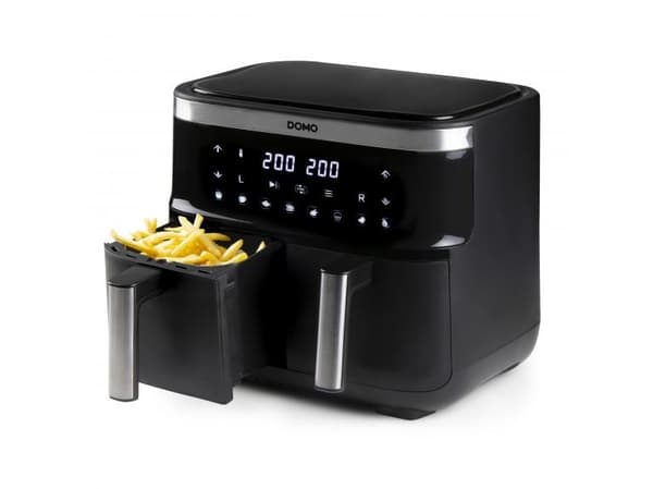 Domo DO537FR, Varmluftsfrityr, 4 l, 1,2 kg, 80 °C, 200 °C, 60 min