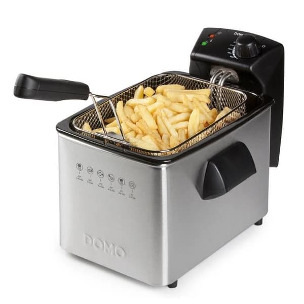 Fritös - DOMO - 4L - 3000W - Variabel temperatur - Eleffekt - Kapacitet