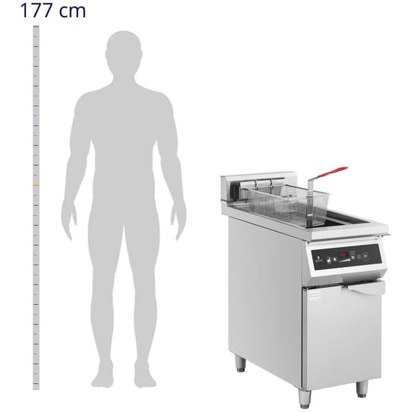 Royal Catering Induktionsfritös - 30 L - 60 till 190 °C - Royal Catering