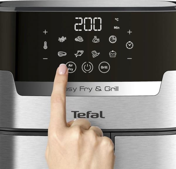 Tefal Easy Fry & Grill EY505D15 fritös Single 4,2 L Fristående 1550 W Varmluftsfritös Rostfritt stål