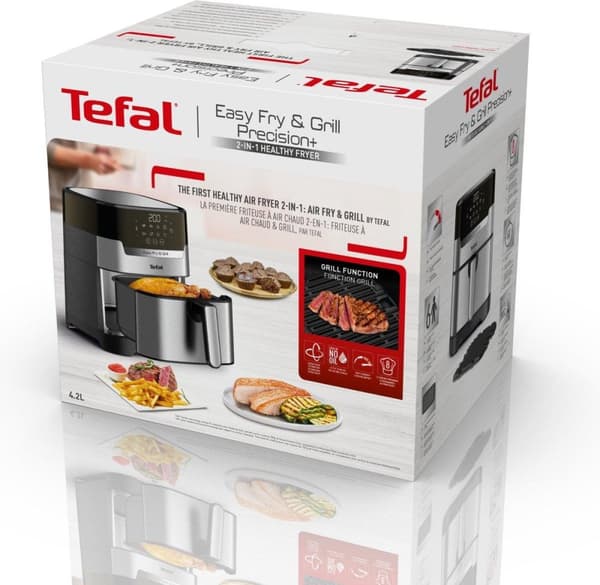 Tefal Easy Fry & Grill EY505D15 frituregryde Single 4,2 L Stand-alone 1550 W Varmluftsfrituregryde Rustfrit stål