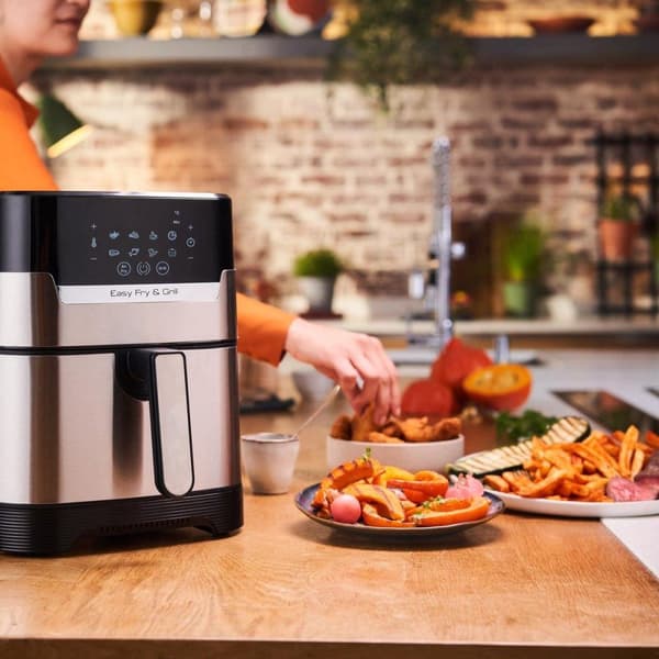 Tefal Easy Fry & Grill EY505D15 fritös Single 4,2 L Fristående 1550 W Varmluftsfritös Rostfritt stål