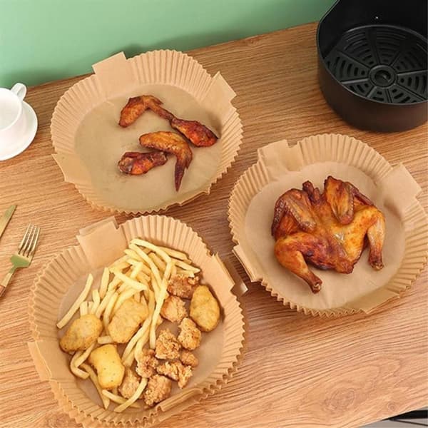 20 cm Non-Stick Air Fryer Papirliner Bagekogning 100 stk