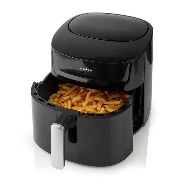 Nedis Hot Air Fryer | 7,2 l | Timer: 240 min | Antall forhåndinnstilte programmer: 8 | Digitalt | Sort