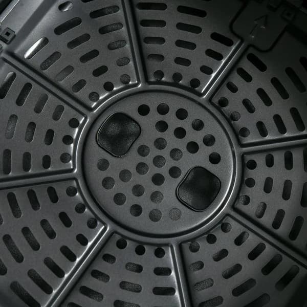 Rootz Hot Air Fryer - 1700w med 8 menyer - LED-skärm - Non-stick belagd korg för hälsosam oljefri - Matlagning med låg fetthalt - Svart - 36,5 x 29 x