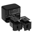 Miniatyrbild 5 av 5: CONTINENTAL EDISON Oil-Free Air Fryer - RFRSH24002CB - 9 L - Dubbla brickor - 2400W - Svart