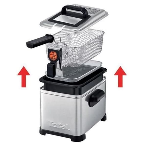 Fritös - TEFAL - FR519170 - 4 L - 3000W - rostfritt stål/svart - Digital timer