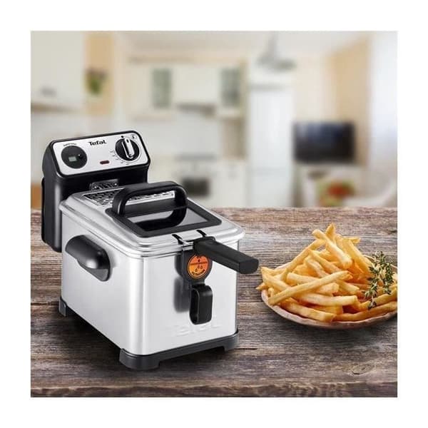 Fritös - TEFAL - FR519170 - 4 L - 3000W - rostfritt stål/svart - Digital timer