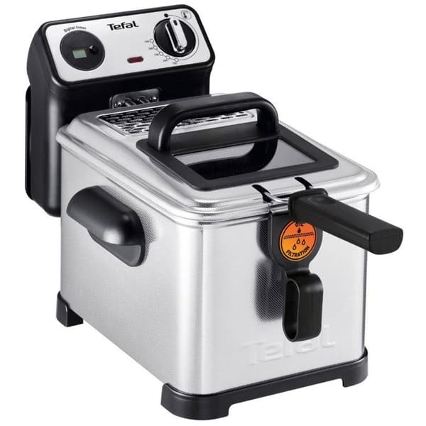 Fritös - TEFAL - FR519170 - 4 L - 3000W - rostfritt stål/svart - Digital timer